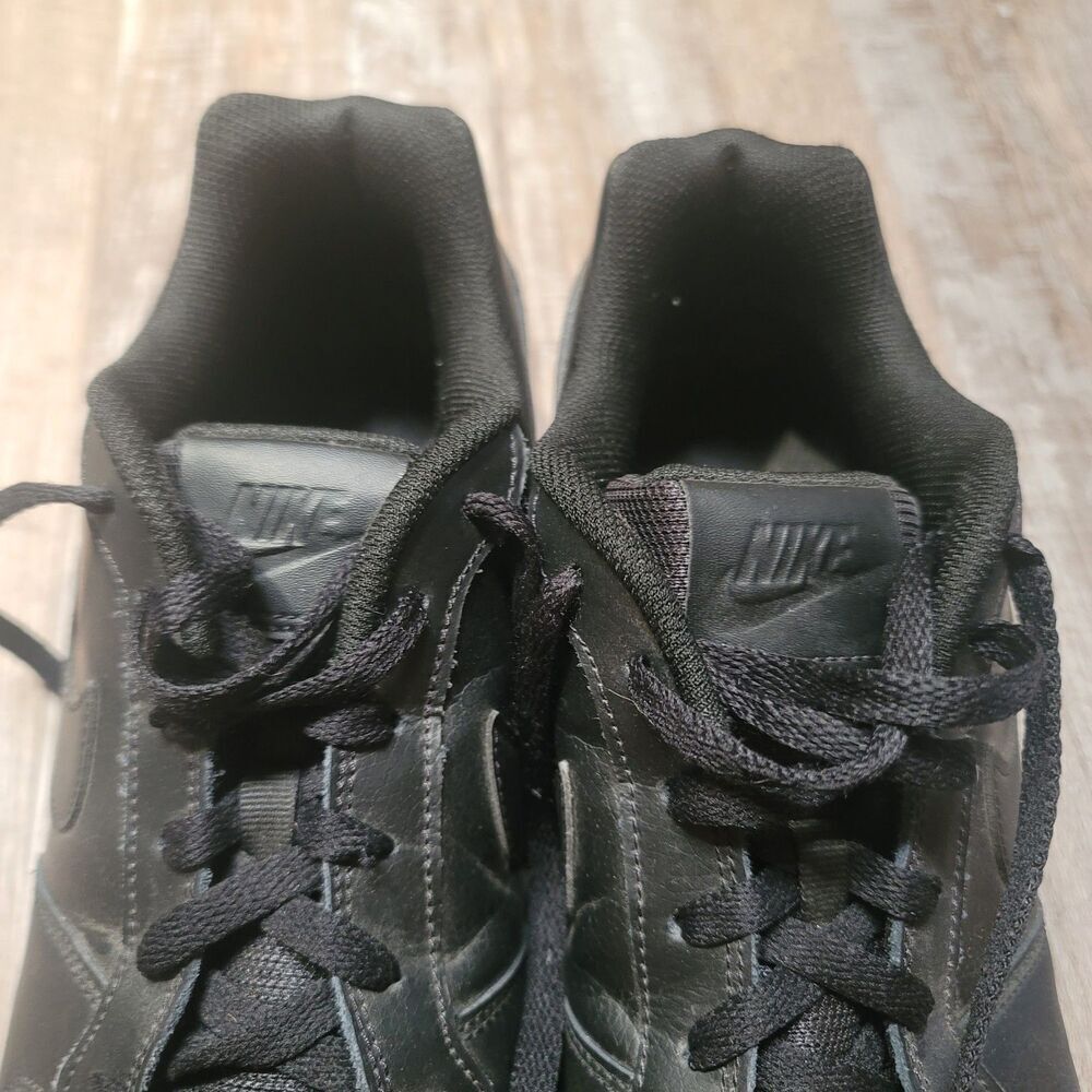Nike Ebernon Low Mens Size 13 Black Leather AQ1775-003 - Picture 4 of 6